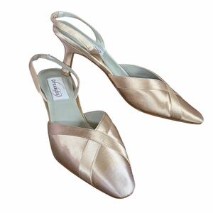 Dyeables•Regal Satin Slingback Heels